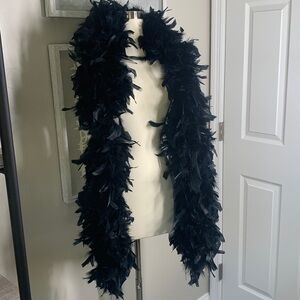 Black feather boa